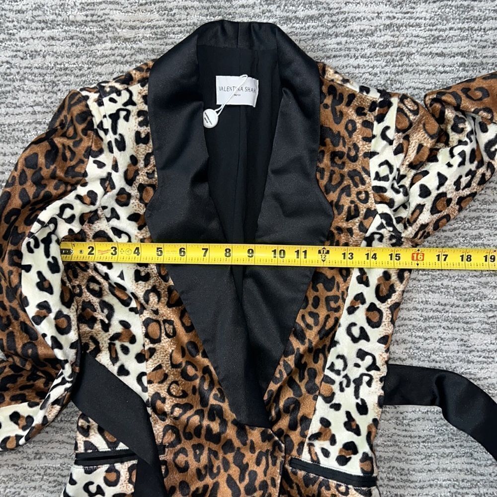 New Valentina Shah Leopard Blazer Dress Size 0 Revolve - Picture 10 of 15
